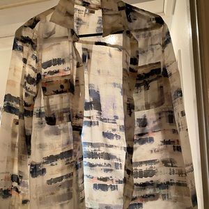 Calvin Klein women’s button down collar blouse